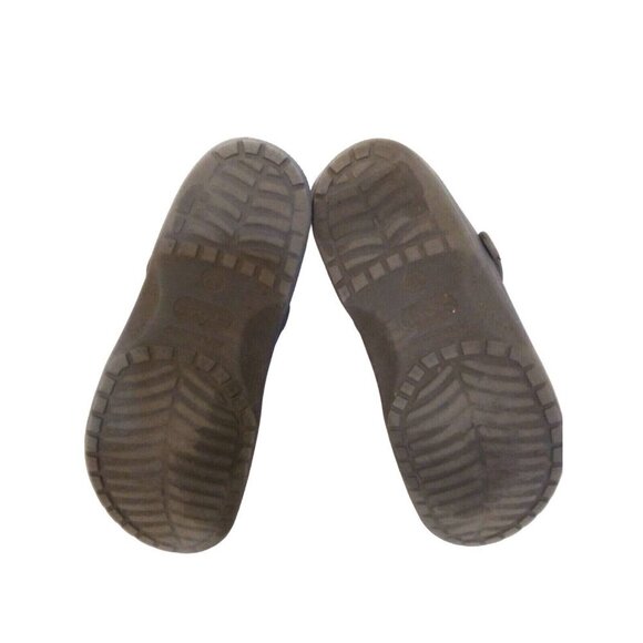 Crocs Classic Shoes Mens Size 12 Gray Rubber Slip On Comfort Faux Fur Round Toe - Picture 6 of 7